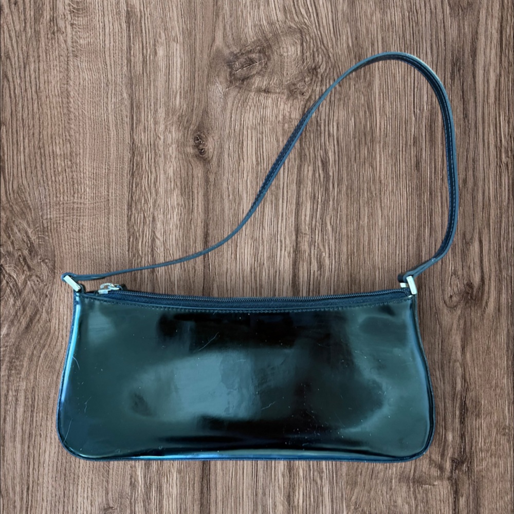 Kate Spade Shiny Black Shoulder Bag